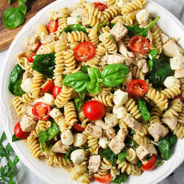 Chicken Pesto Pasta Salad - Amee's Savory Dish