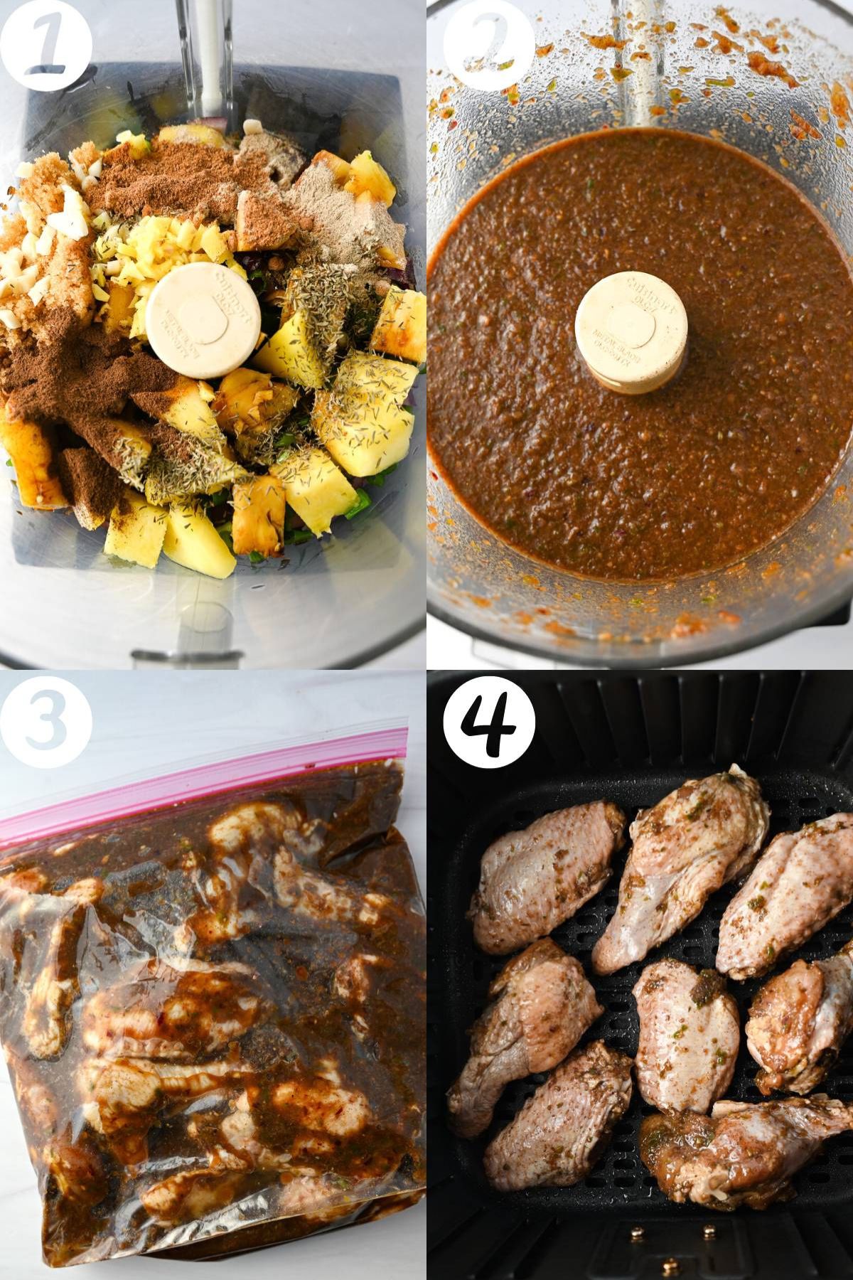 steps for making jerk wings in air fryer