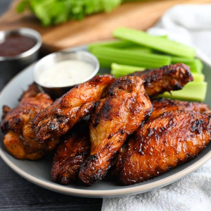 Air Fryer BBQ Chicken Wings - Amee's Savory Dish
