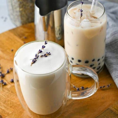 Matcha Milk Tea (Hot & Iced Versions) - Amee's Savory Dish