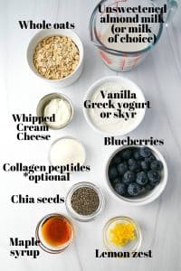 Blueberry Cheesecake Overnight Oats - Amee's Savory Dish