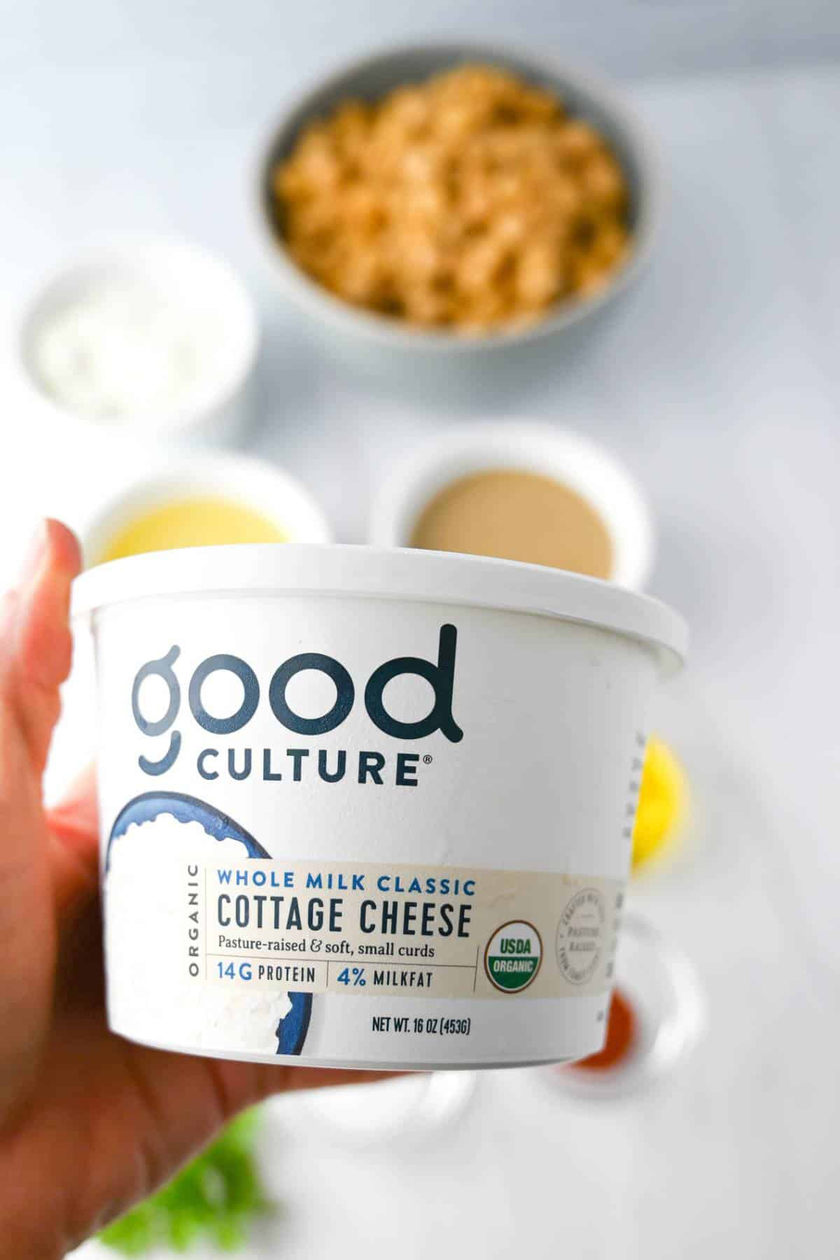 a container of good culture cottage cheese