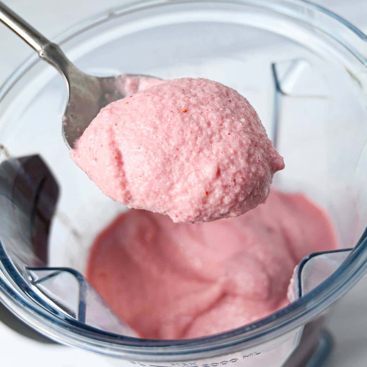 STRAWBERRY ICE CREAM  NINJA FOODI BLENDER RECIPES 