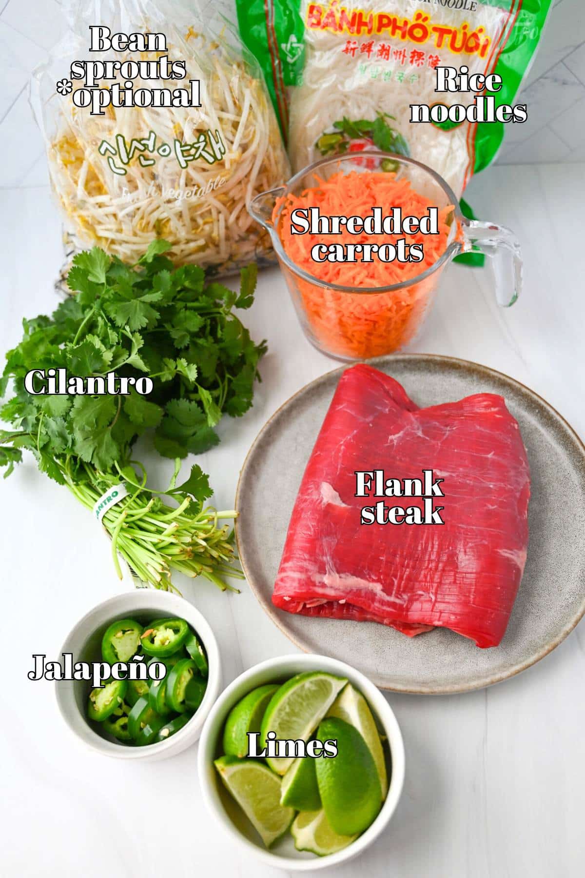 ingredient add ins for flank pho soup