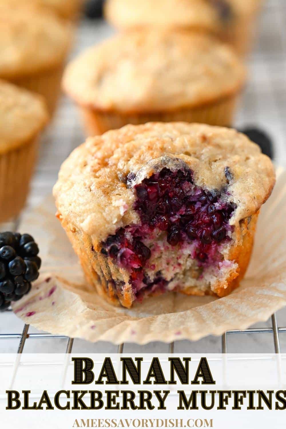 One bite of these Banana Blackberry Muffins, and you’ll understand the hype! This easy recipe transforms a basic banana muffin into a bakery-worthy treat!  via @Ameessavorydish