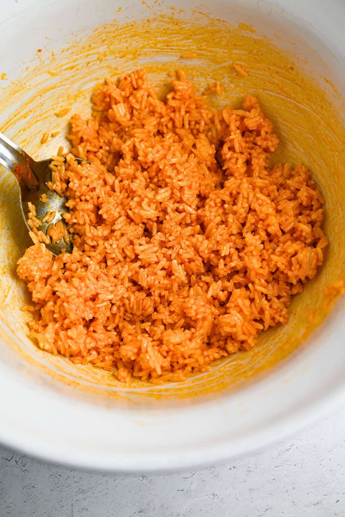 seasoned rice in a bowl